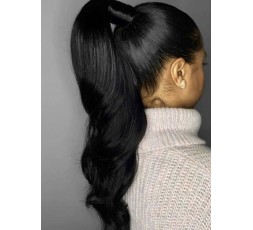 EB VIRGIN HAIR - Postiche Queue de Cheval Lisse Naturel (Wrap Ponytail)  POSTICHES