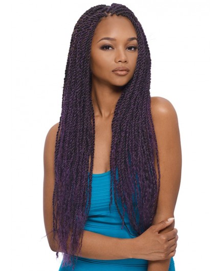 JANET COLLECTION - Meche Crochet Braids, Vanilles 3X Twist Afro Braid