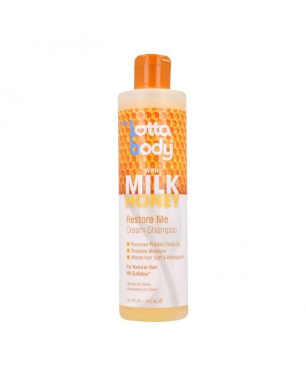 LOTTABODY - MILK HONEY - Shampoing Crème au Miel ( Cream Shampoo )