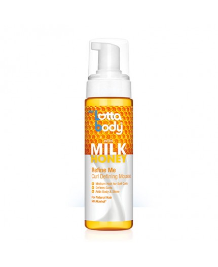 LOTTABODY - MILK HONEY - Mousse Coiffante Définisseur de Boucle ( Curl Defining Mousse )