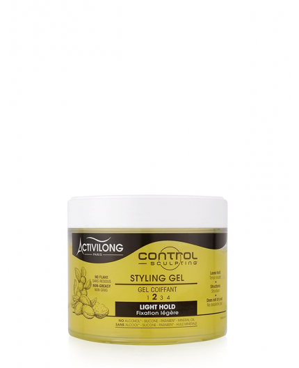 ACTIVILONG - Gel Coiffant Fixation Légère à l'Huile d'Argan & Karité