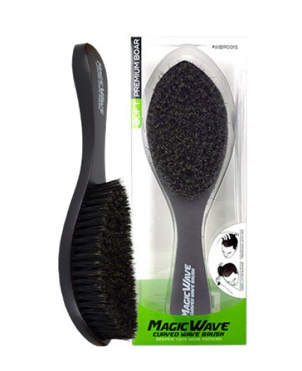 MAGIC WAVE Brosse à Poils de Sangliers ( Soft Curved Brush WBR001S )