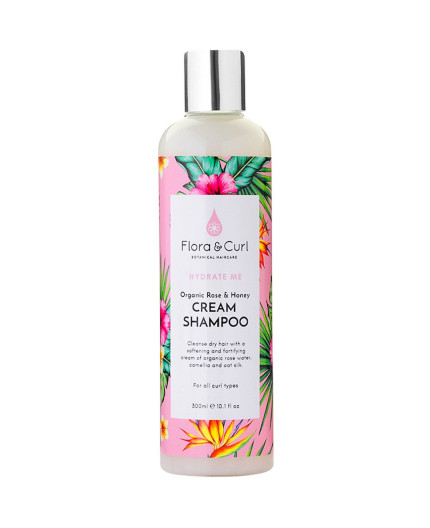 Flora & Curl  Shampoing Hydratant Organic Rose Honey & Cream