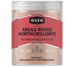 WAAM - Argile Rouge Montmorillonite 100% Pure & Naturelle WAAM MASQUE