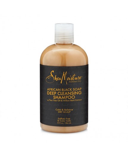 Shea Moisture Shampoing Clarifiant African Black Soap