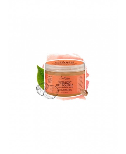 SHEA MOISTURE - COCONUT & HIBISCUS - Gel Soufflé Définition Boucles & Brillance (Curling Gel Soufflé) - 340g