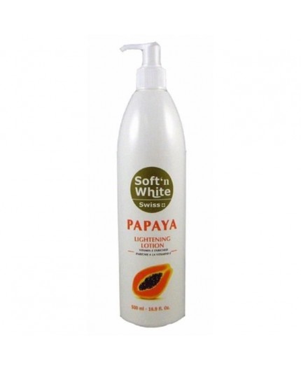 Soft ‘N’ White- Lait Corporel Papaya SOFT N WHITE  CRÈME ÉCLAIRCISSANTE CORPS
