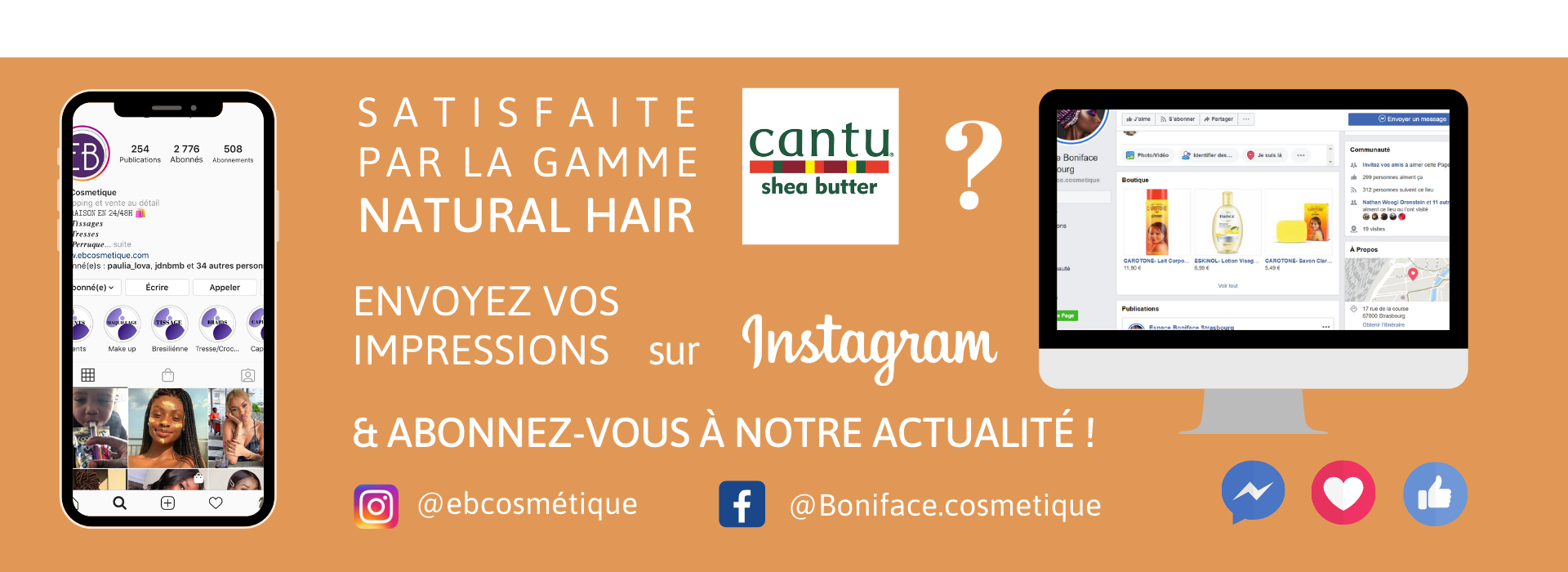 fiche produit ebcosmetique cantu ARGAN OIL natural hair leave-in conditioning REPAIR cream facebook instagram