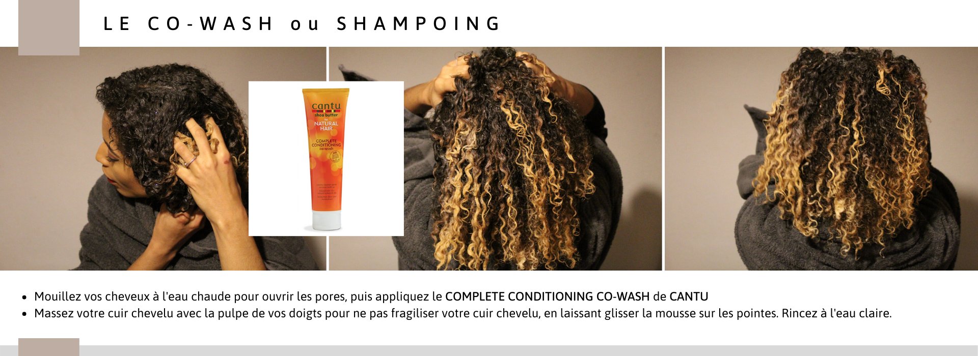 fiche produit ebcosmetique cantu shea butter natural hair complete conditioning co-wash routine capillaire afro bouclé